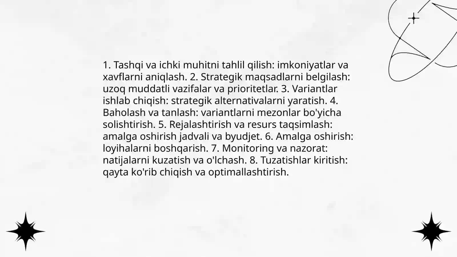 Strategik qarorlar qabul qilish jarayoni 3