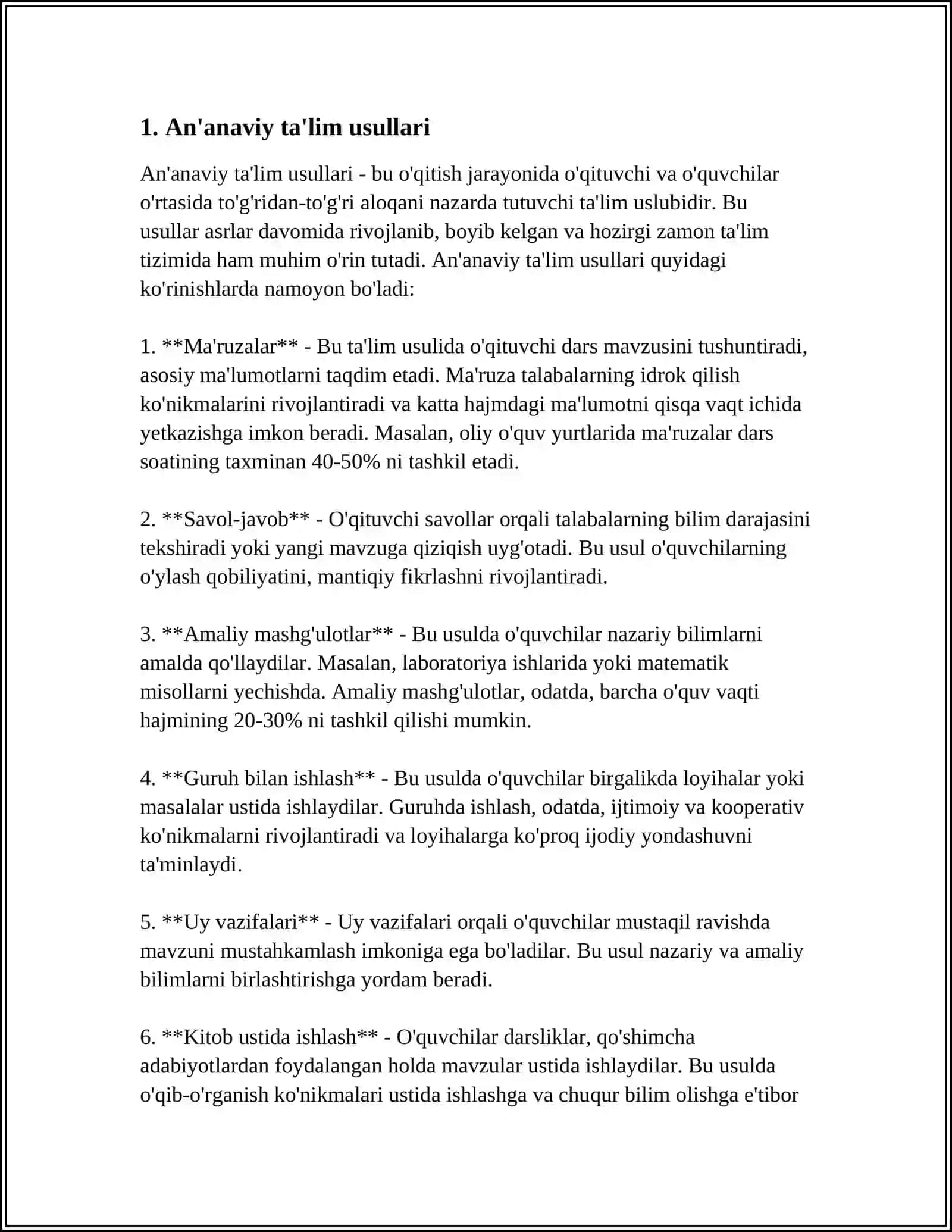 O‘QUV METODLARI 3
