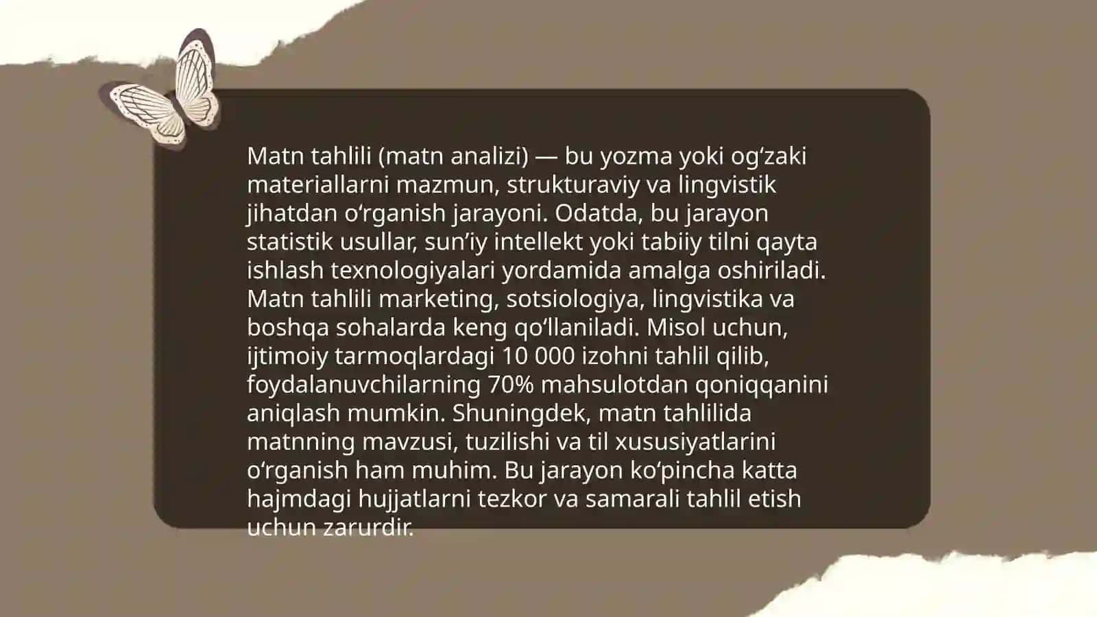 Matn tiplari 3