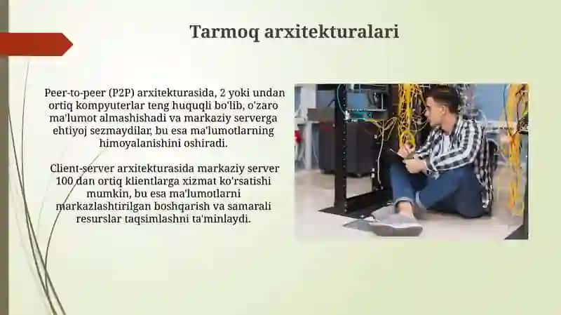 Kompyuter Tarmoqlari va ularning asosiy tushunchalari va turlari 3