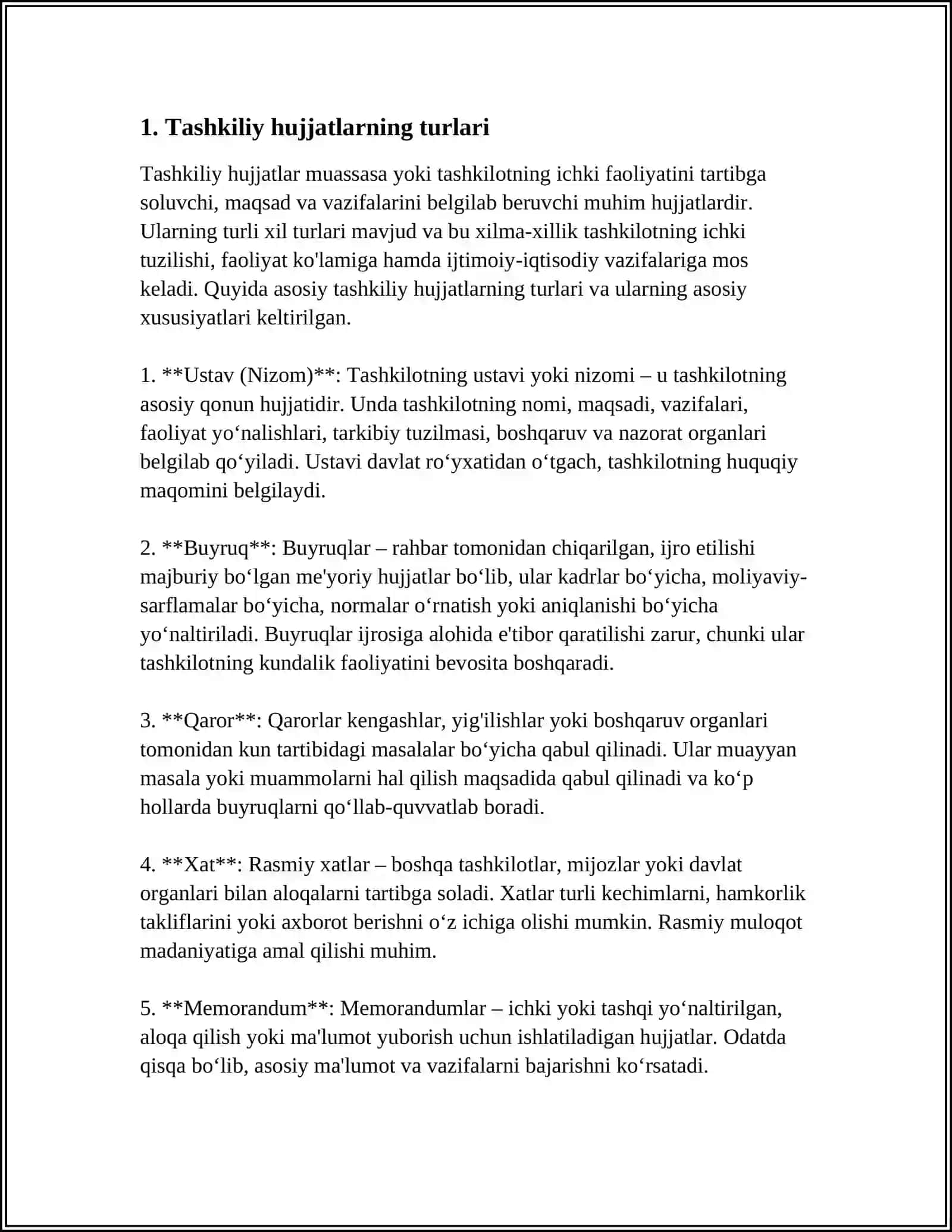 TASHKILIY HUJJATLAR 3