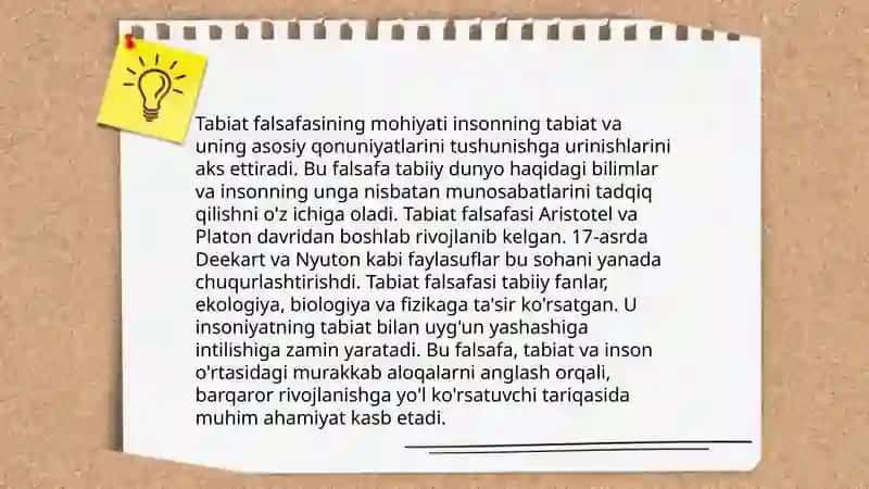 Tabiat falsafasi 3