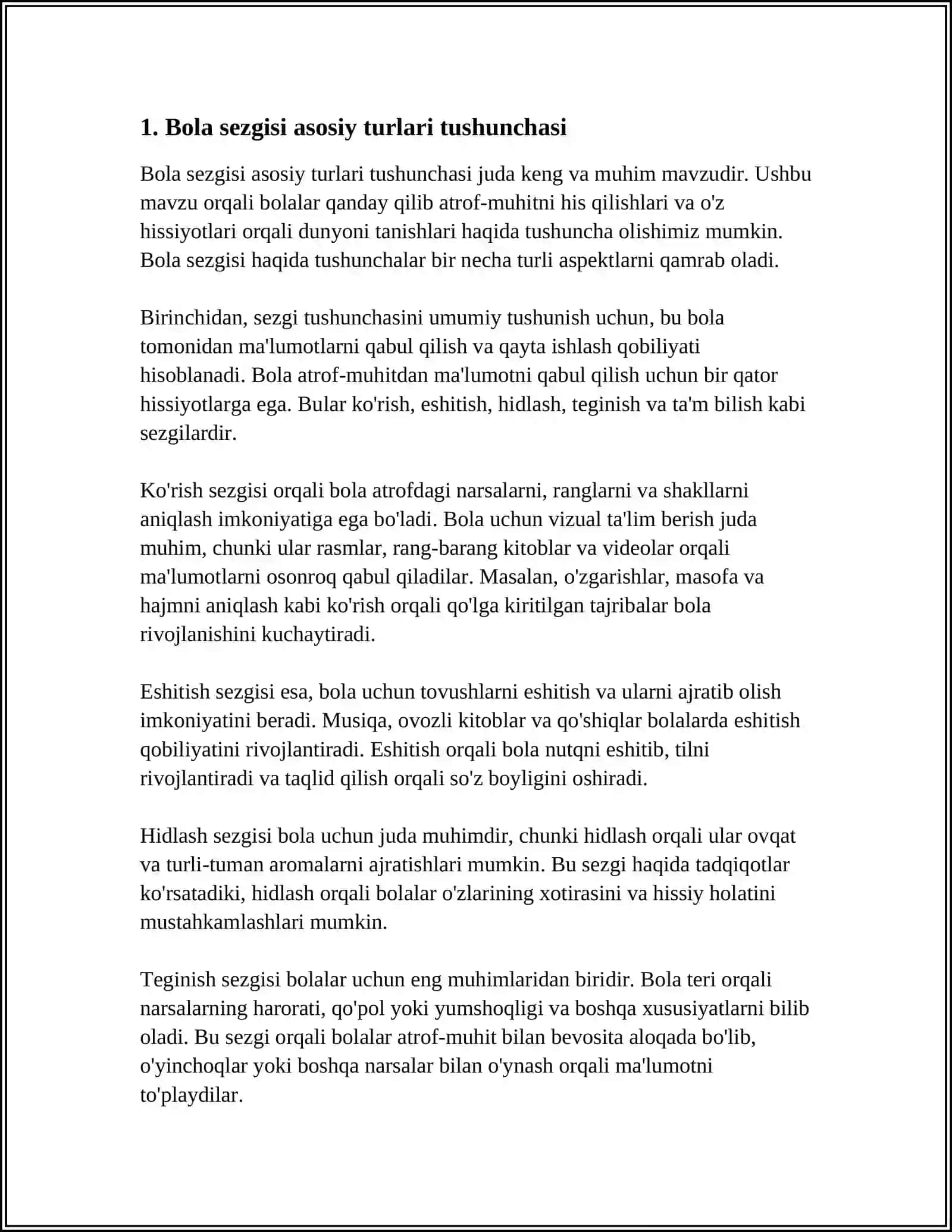 BOLA SEZGISI ASOSIY TURLARINING RIVOJLANISHI 3