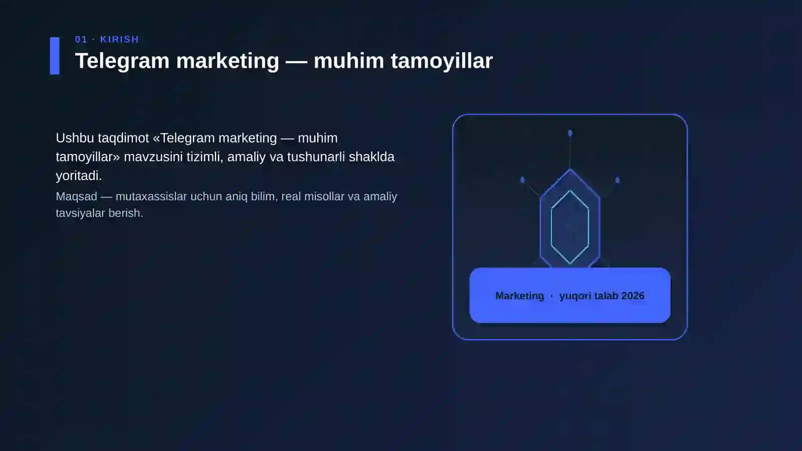 Telegram marketing — muhim tamoyillar 3