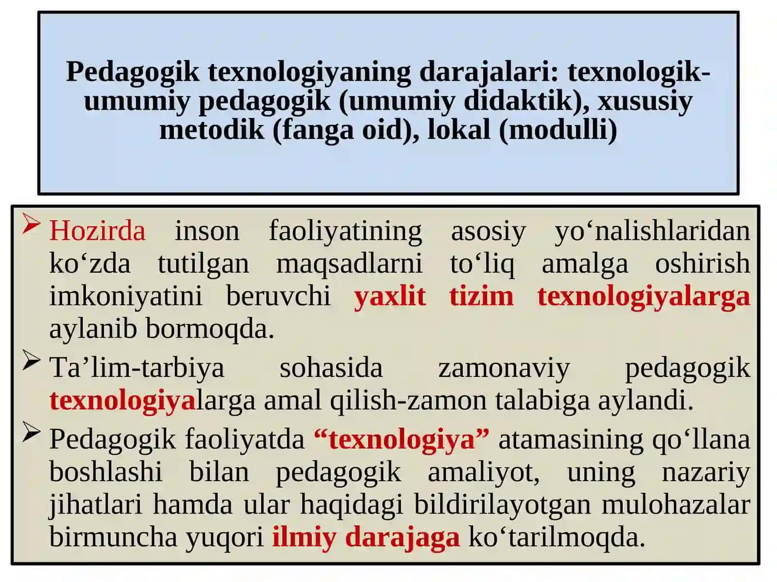 PЕDАGОGIK TЕХNОLОGIYANING ILMIY-NAZARIYАSОSLАRI 3