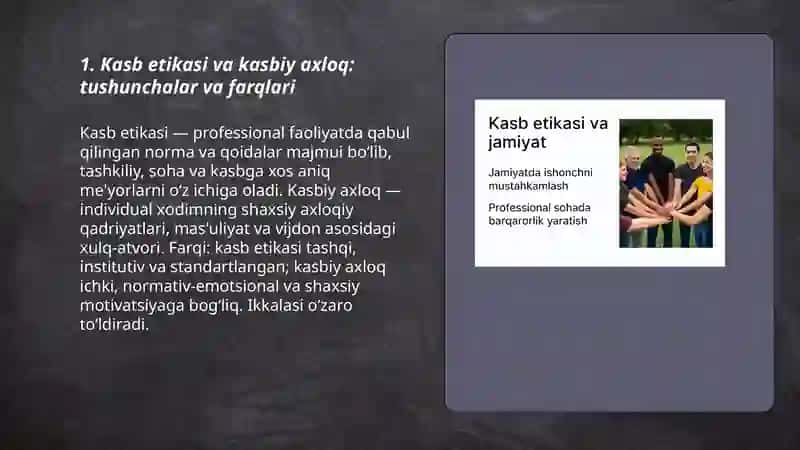 Kasb etikasi va kasbiy axloq 3