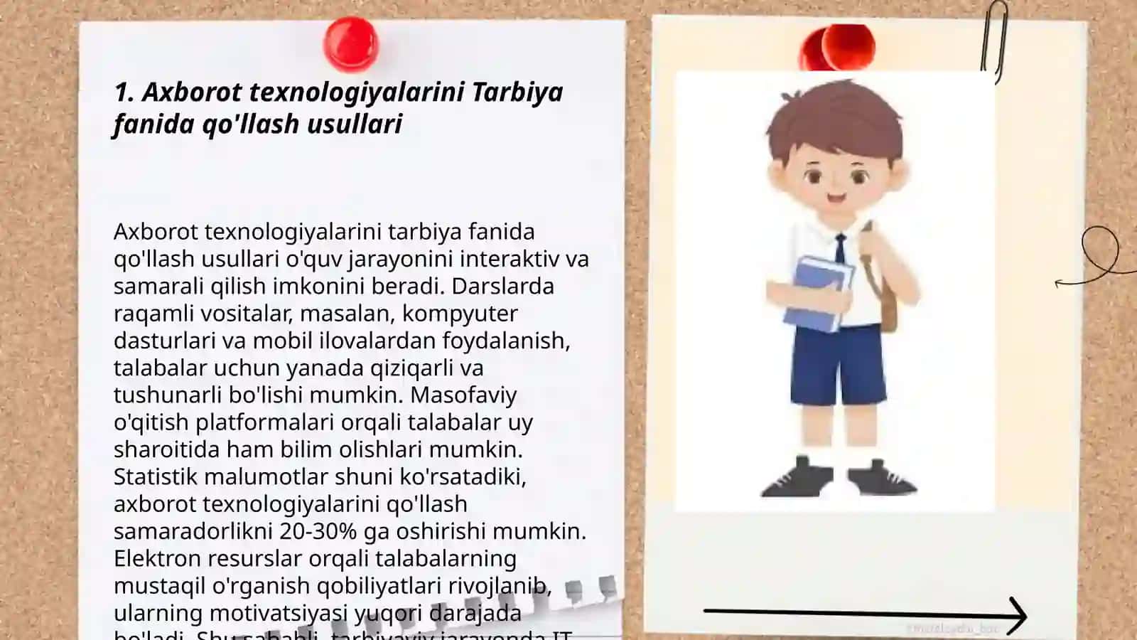 Tarbiya fanini o’qitishda axborot texnologiyalardan foydalanish 3