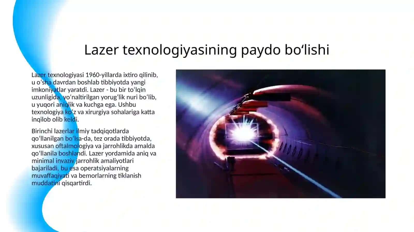 OFTALMOLOGIYA VA XIRURGIYADA LAZERNING AHAMIYATI 3