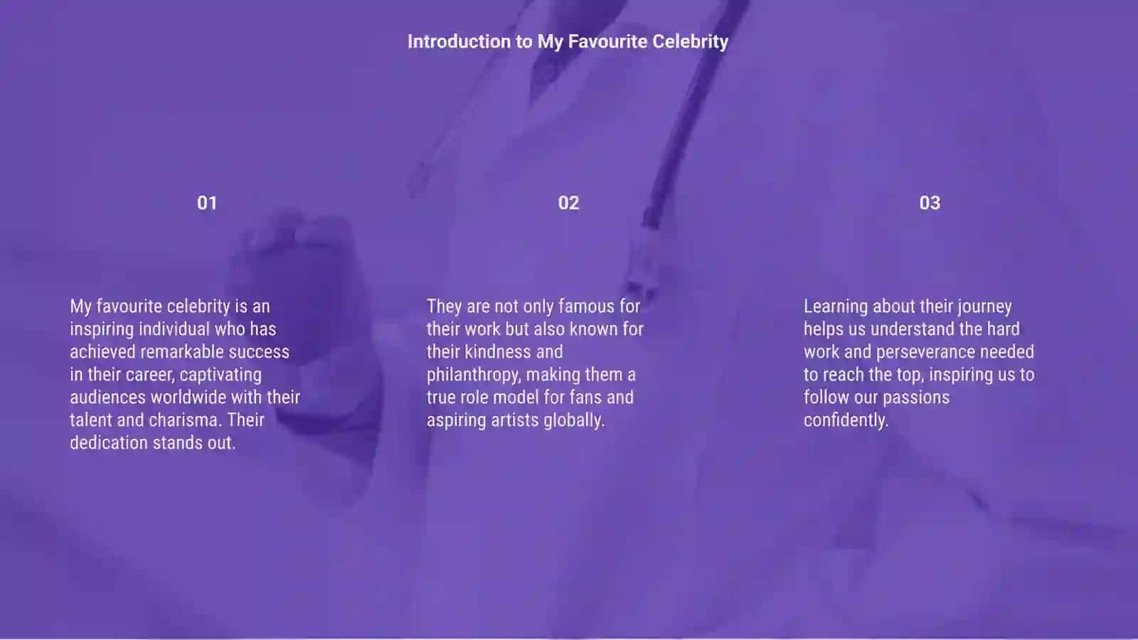 My Favourite Celebrity 3