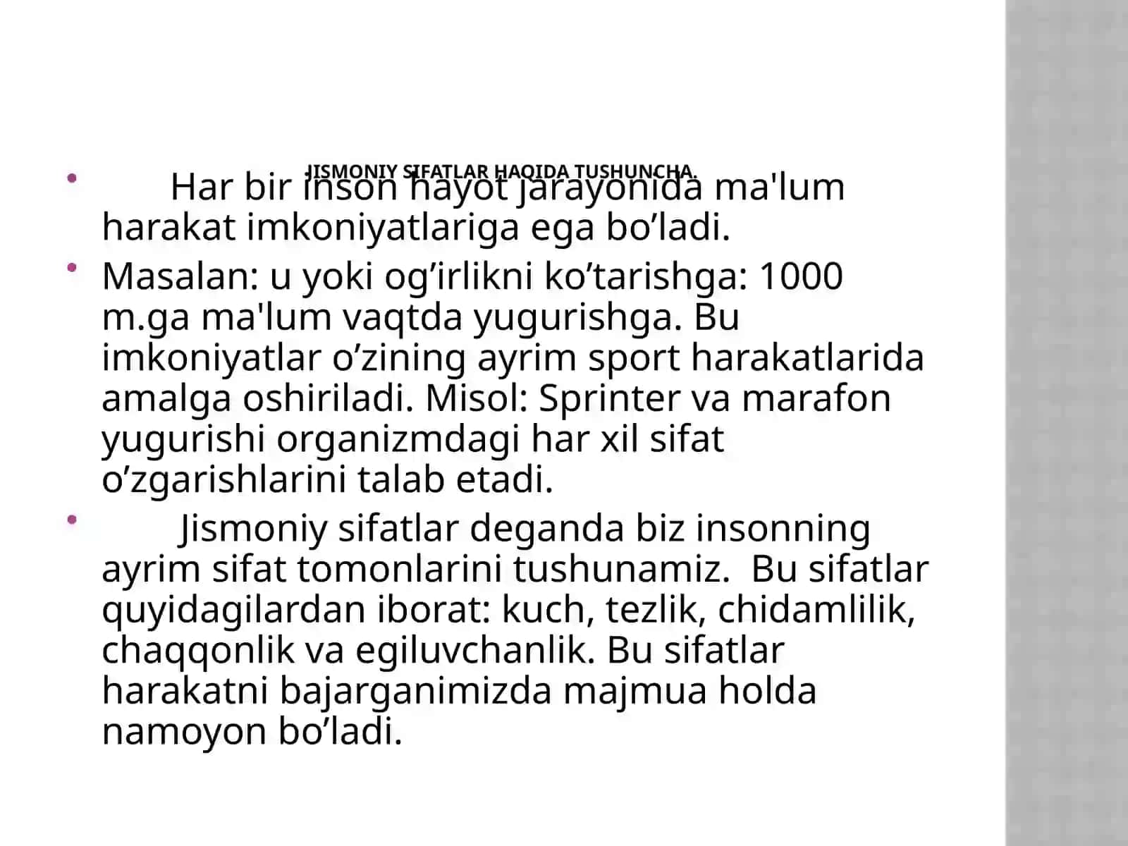 Jismoniy sifatlarni tarbiyalash.Kuch qobiliyatini tarbiyalash 3