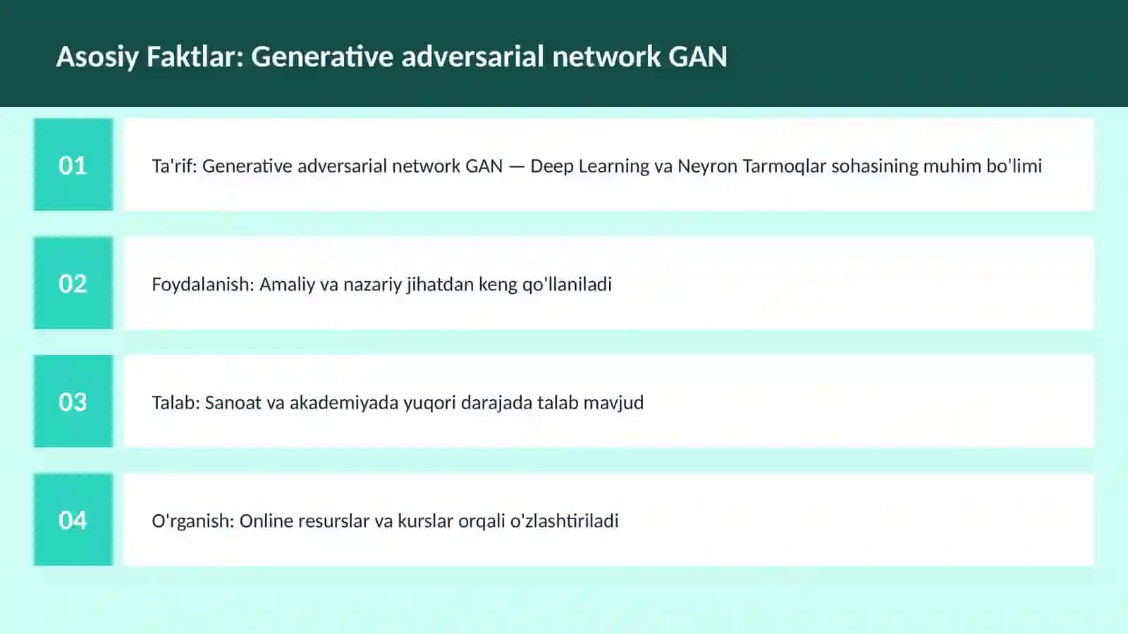Generative adversarial network GAN 3