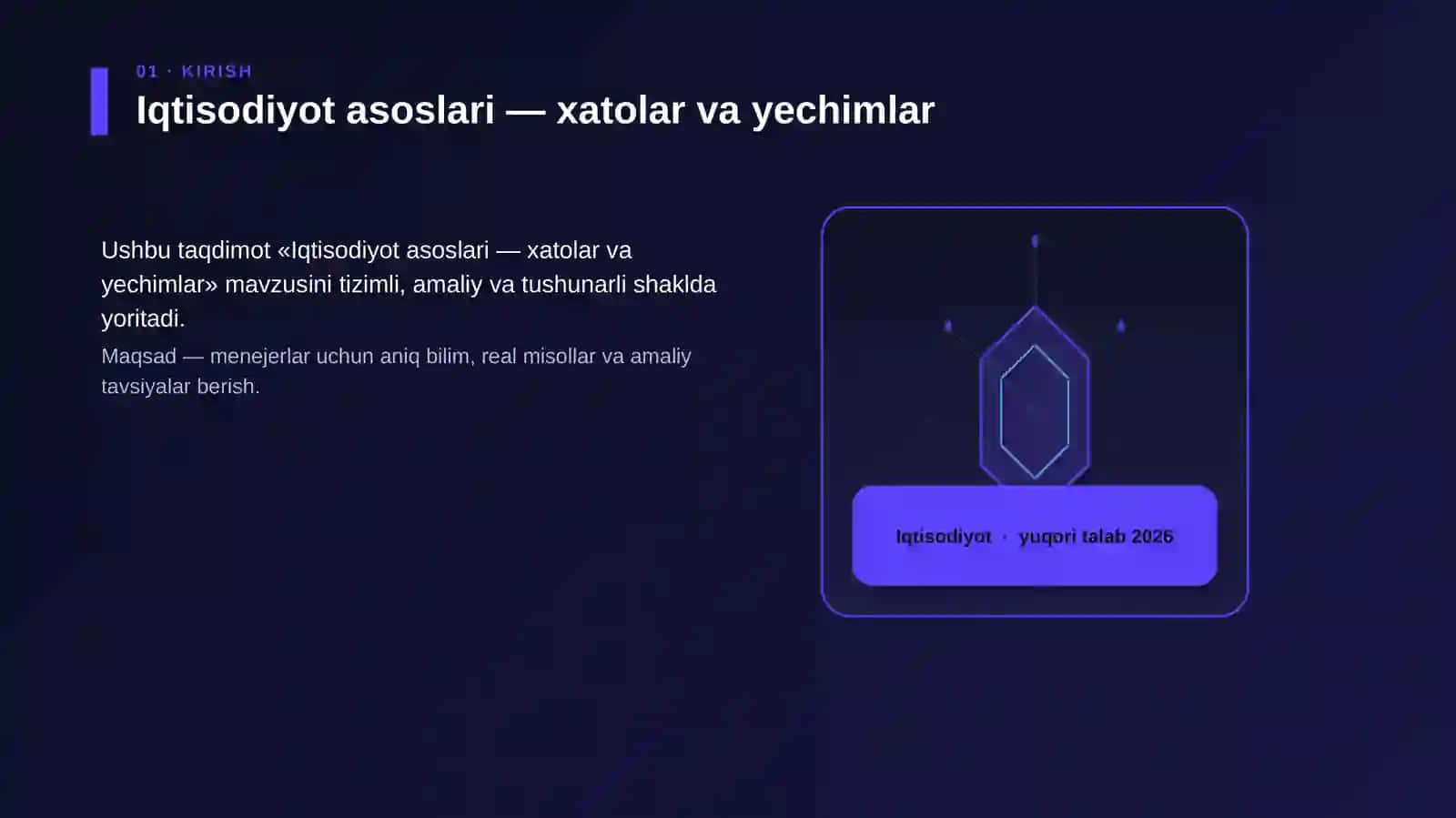 Iqtisodiyot asoslari — xatolar va yechimlar 3