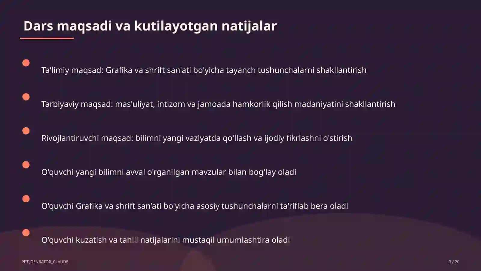 Grafika va shrift san'ati (6-sinf) 3