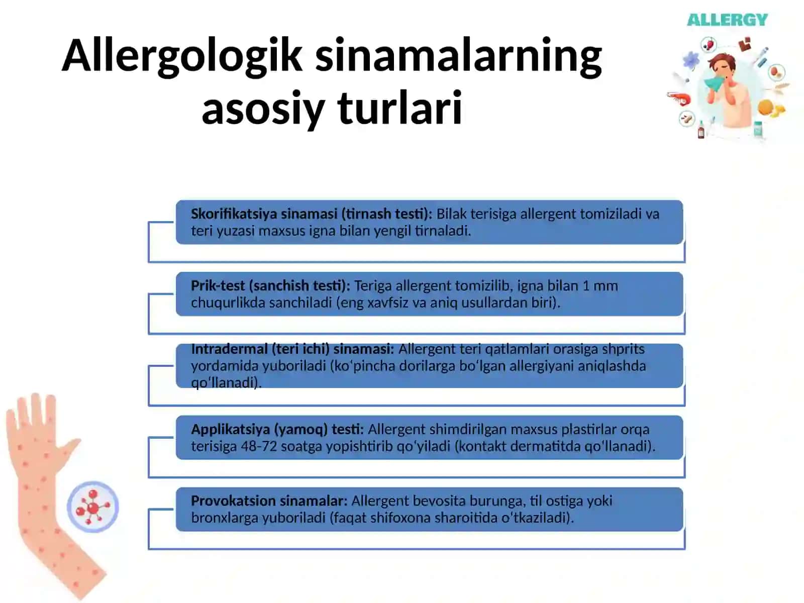 Allergologik sinamalar(testlar) 3