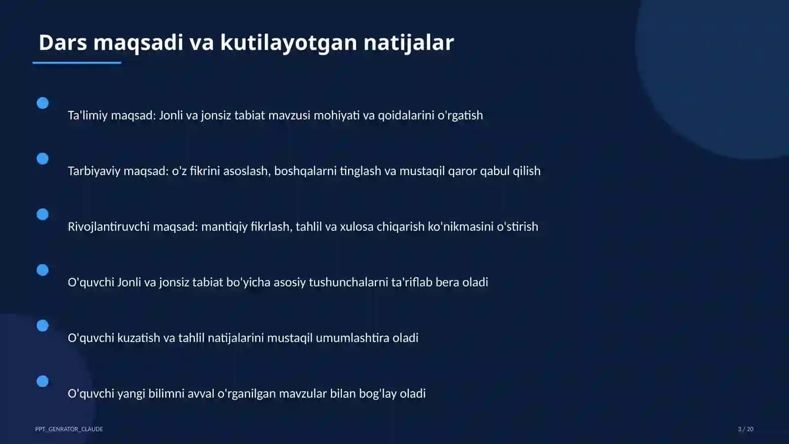 Jonli va jonsiz tabiat (2-sinf) 3
