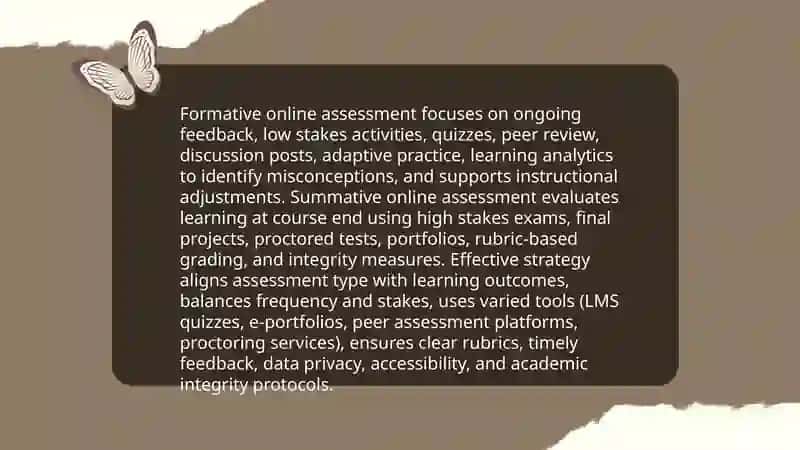 Online assessment using different tools and techniques in higher education 3