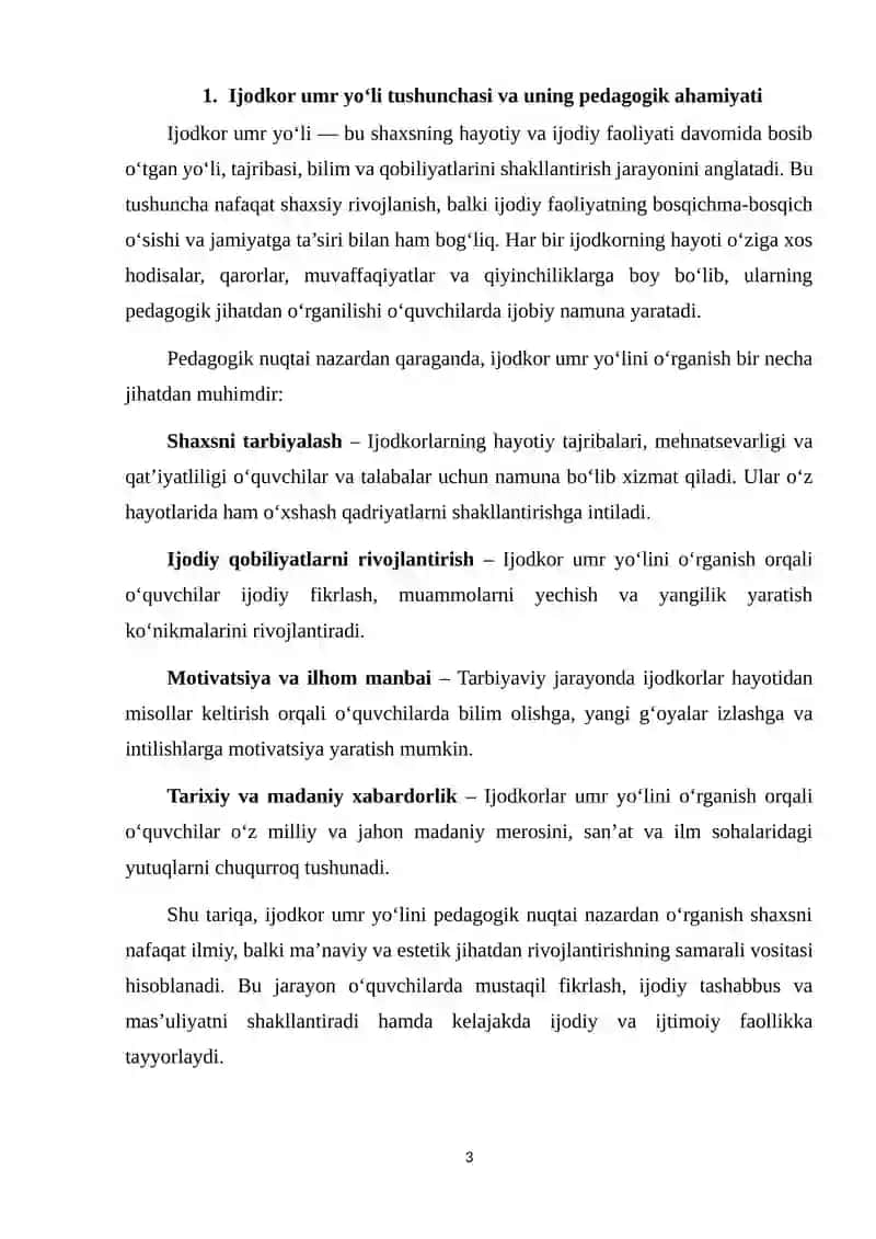 Ijodkor umr yo‘lini o‘rganishning pedagogik zaruriyati 3