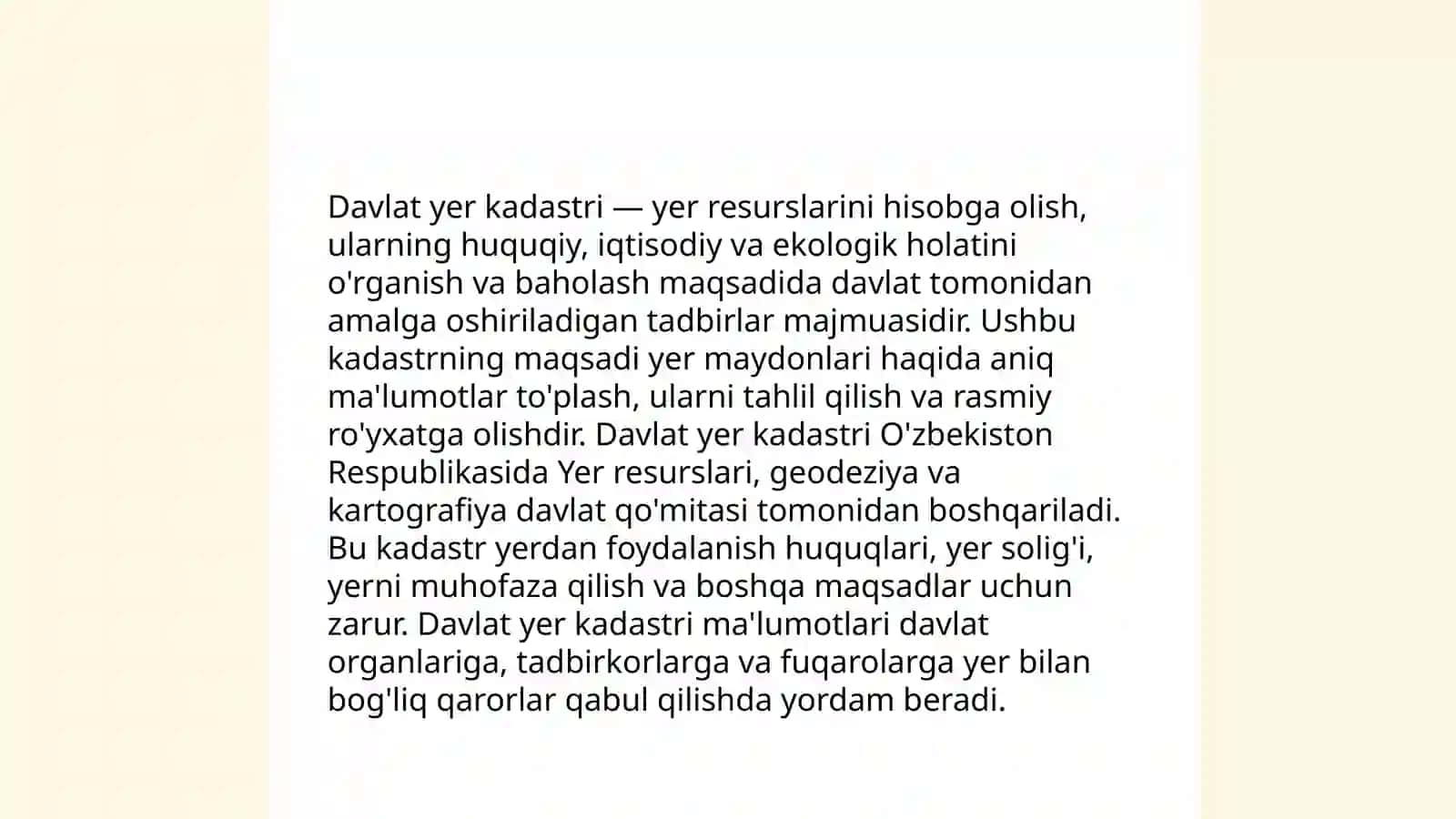 Davlat yer kadastri va uning turlari 3