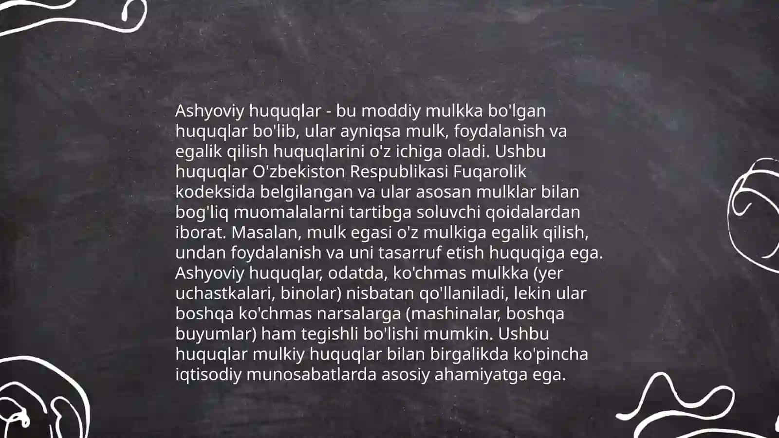 Milliy va Xalqaro huquqda ashyoviy huqular 3