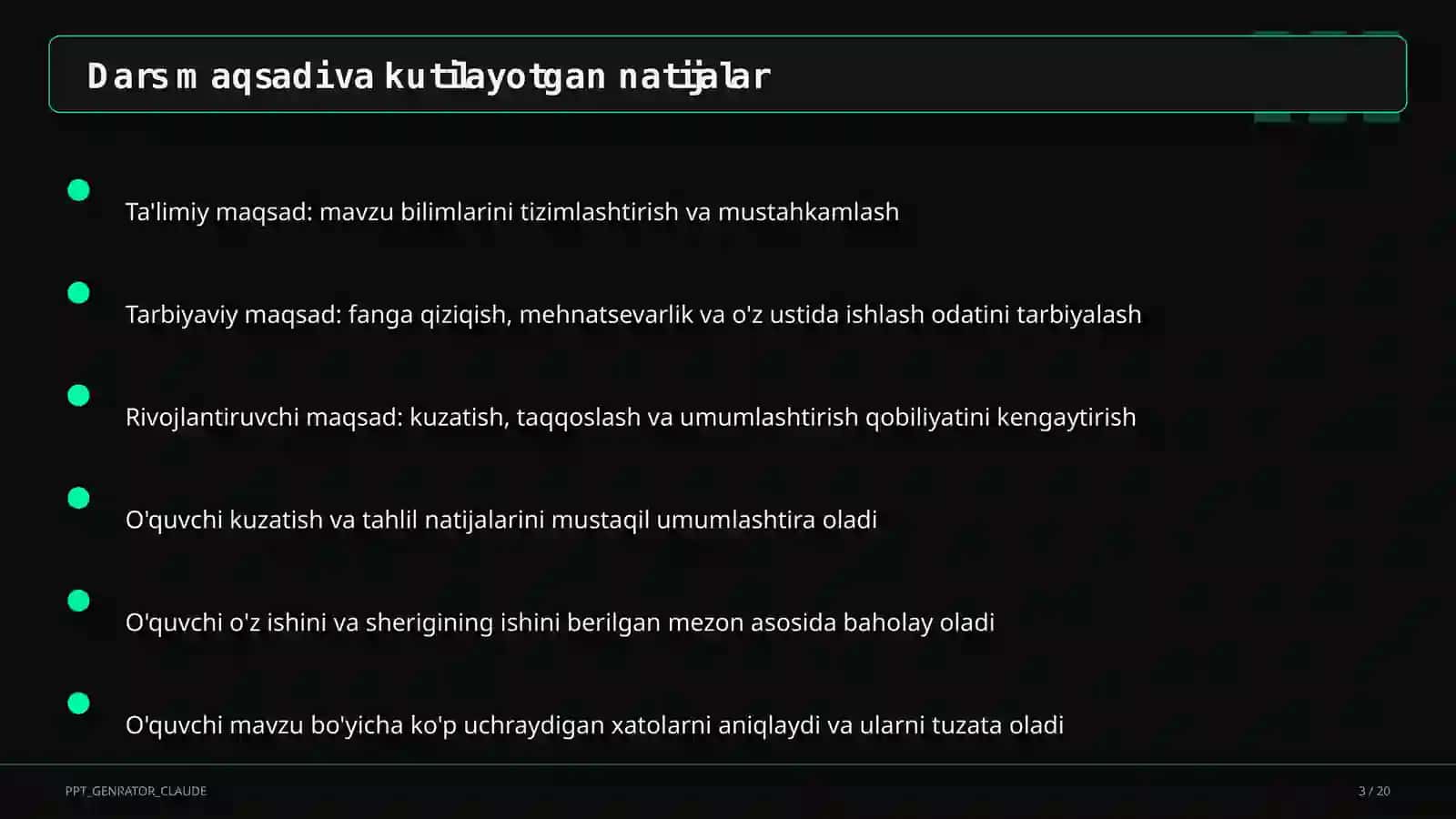 Ona tili (5–11) — metodik birlashma uchun 3