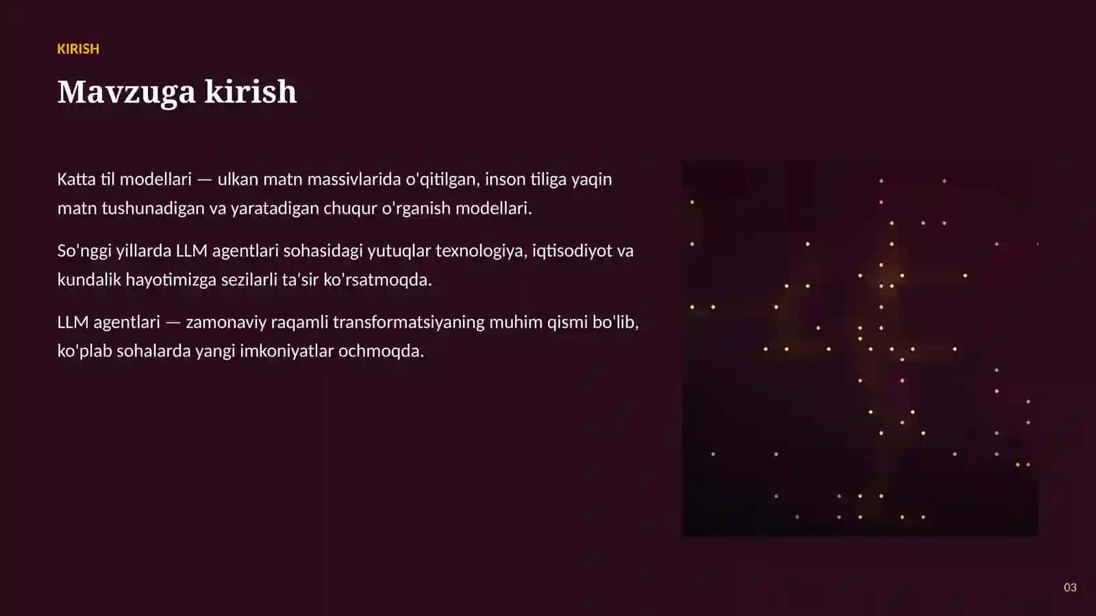 SUN'IY INTELLEKT • KATTA TIL MODELLARI (LLM) 3