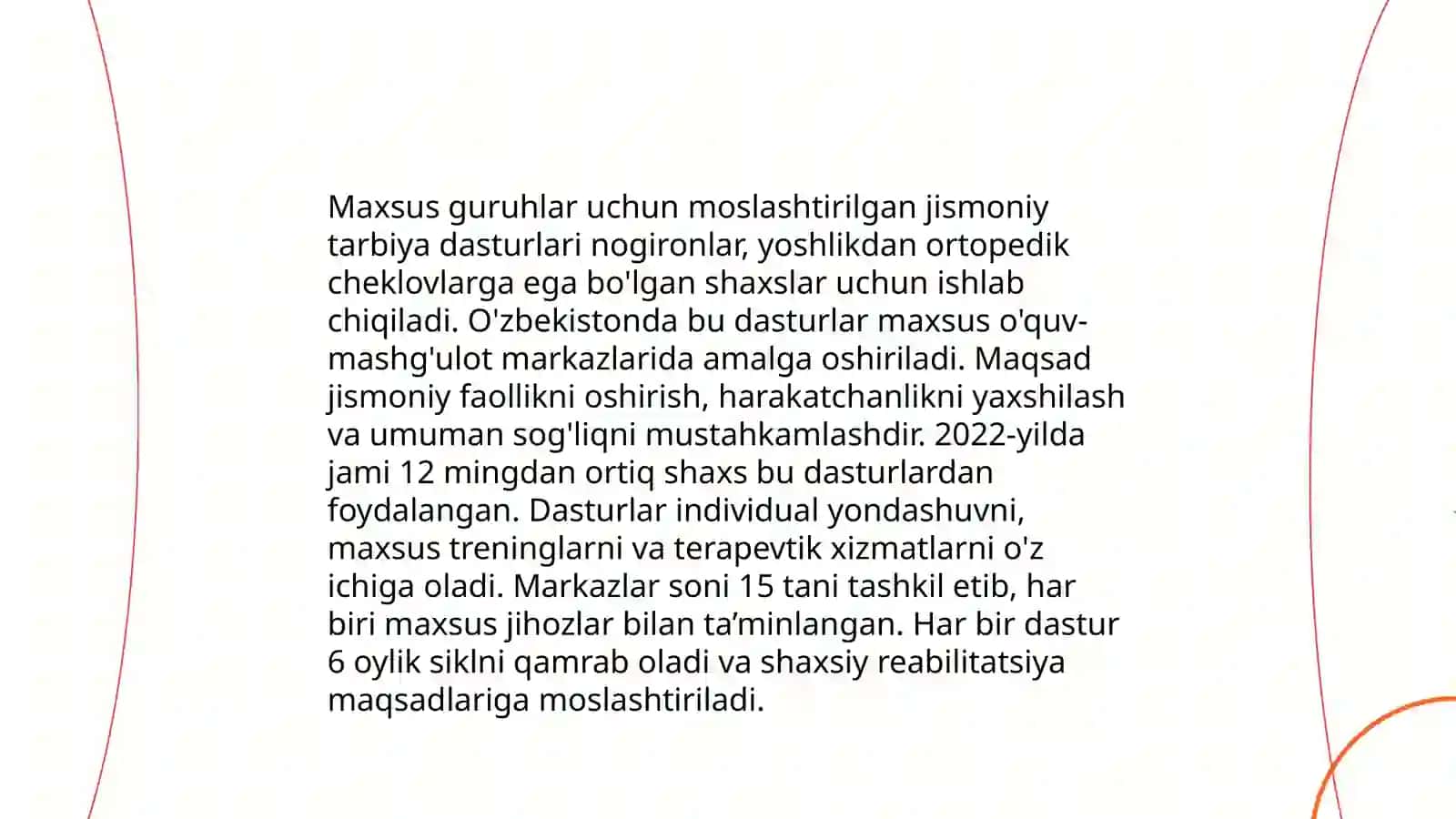 Maxsus guruhlar uchun moslashtirilgan jismoniy tarbiya dasturlari 3