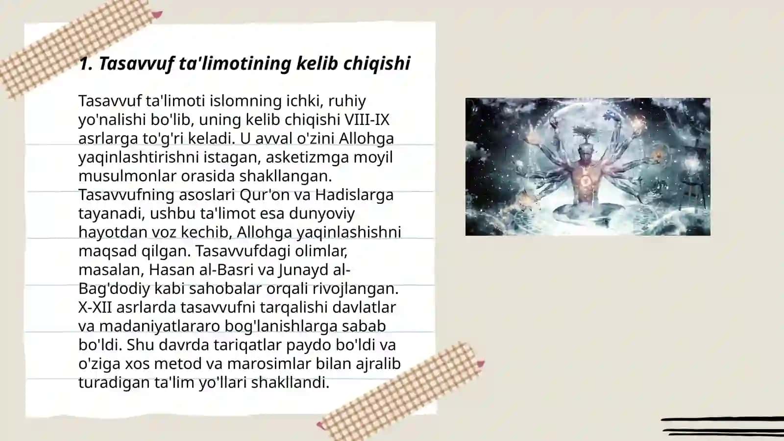 Tasavvuf ta'limoti va uning vujudga kelishi 3