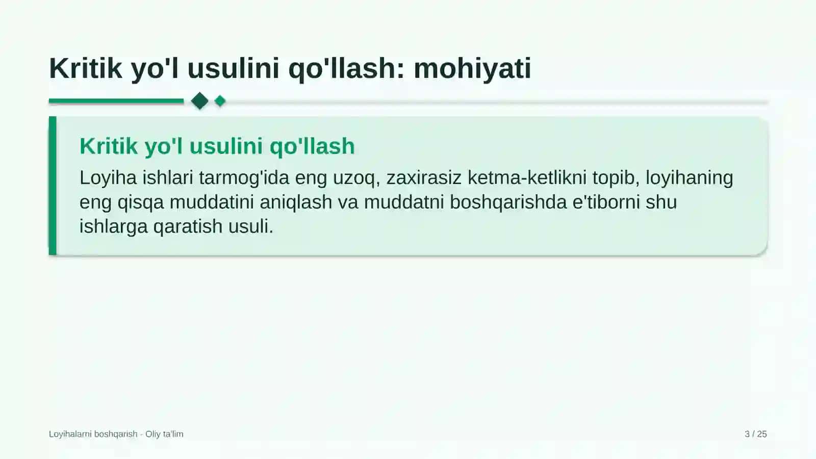 agroturizmda kritik yo'l usulini qo'llash 2680 3