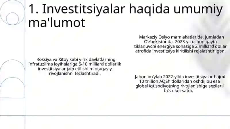 Investitsiya va ularning turlari 3