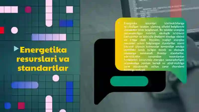 Tekshiriladigan yoqilg'i energetika resurslari stemolchisiga qo'yiladigan talablar 3