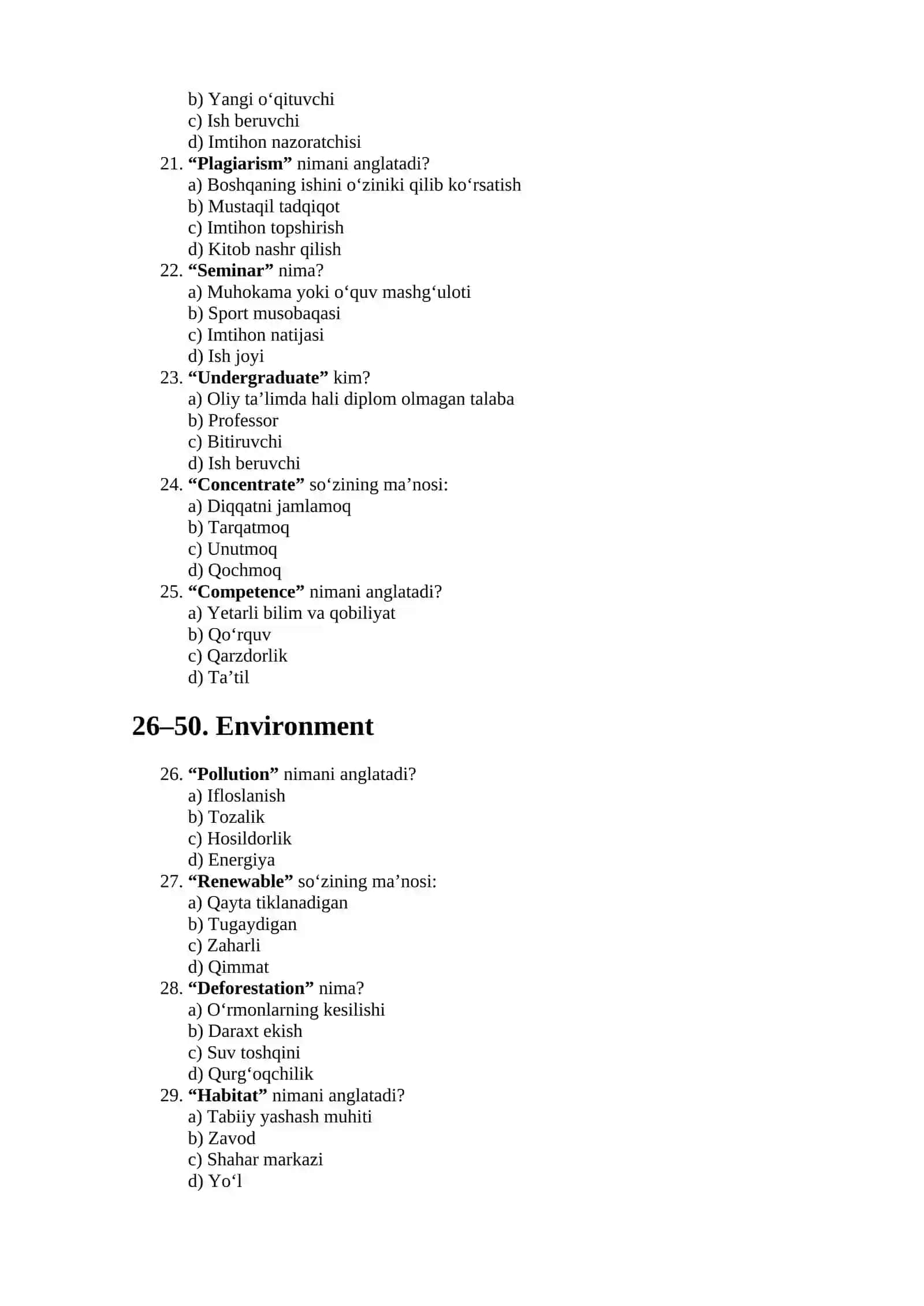 IELTS VOCABULARY — 200 _ TA TEST 3