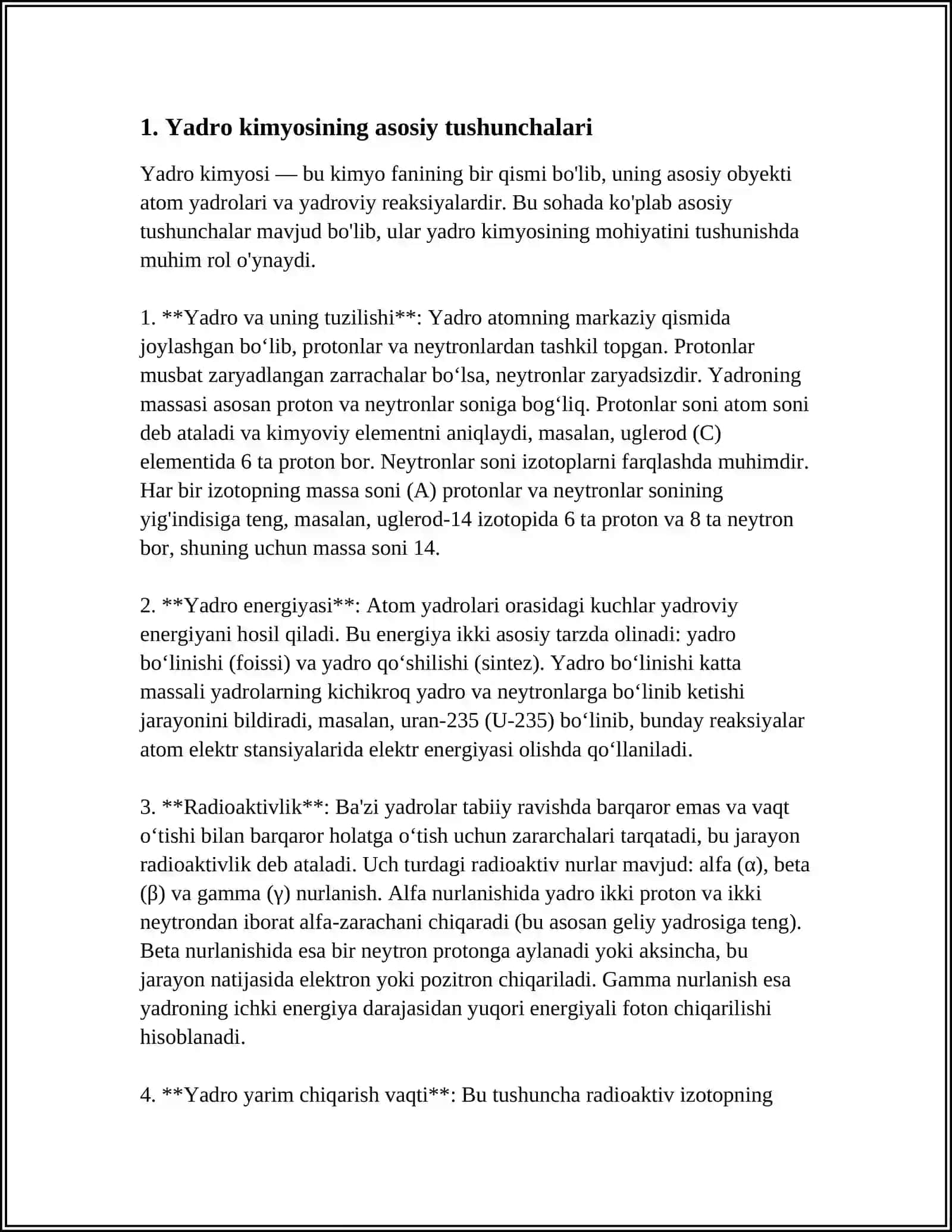 YADRO KIMYOSINING TIBBIYOTDAGI O’RNI 3