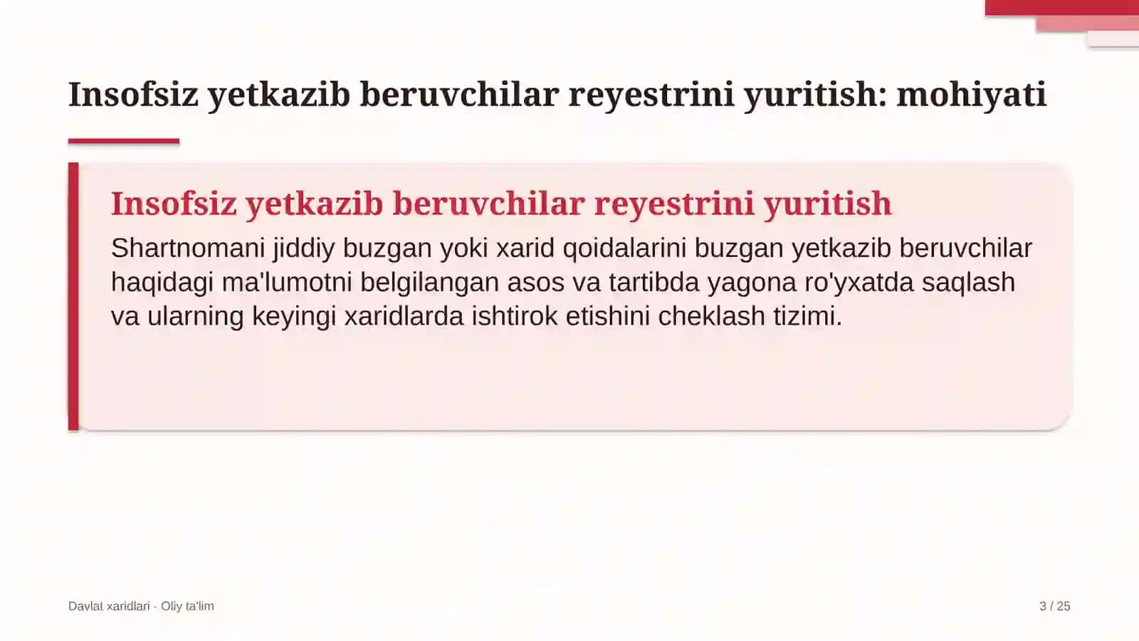 shamol elektr stansiyalarida insofsiz yetkazib beruvchilar reyestrini yuritish 8275 3