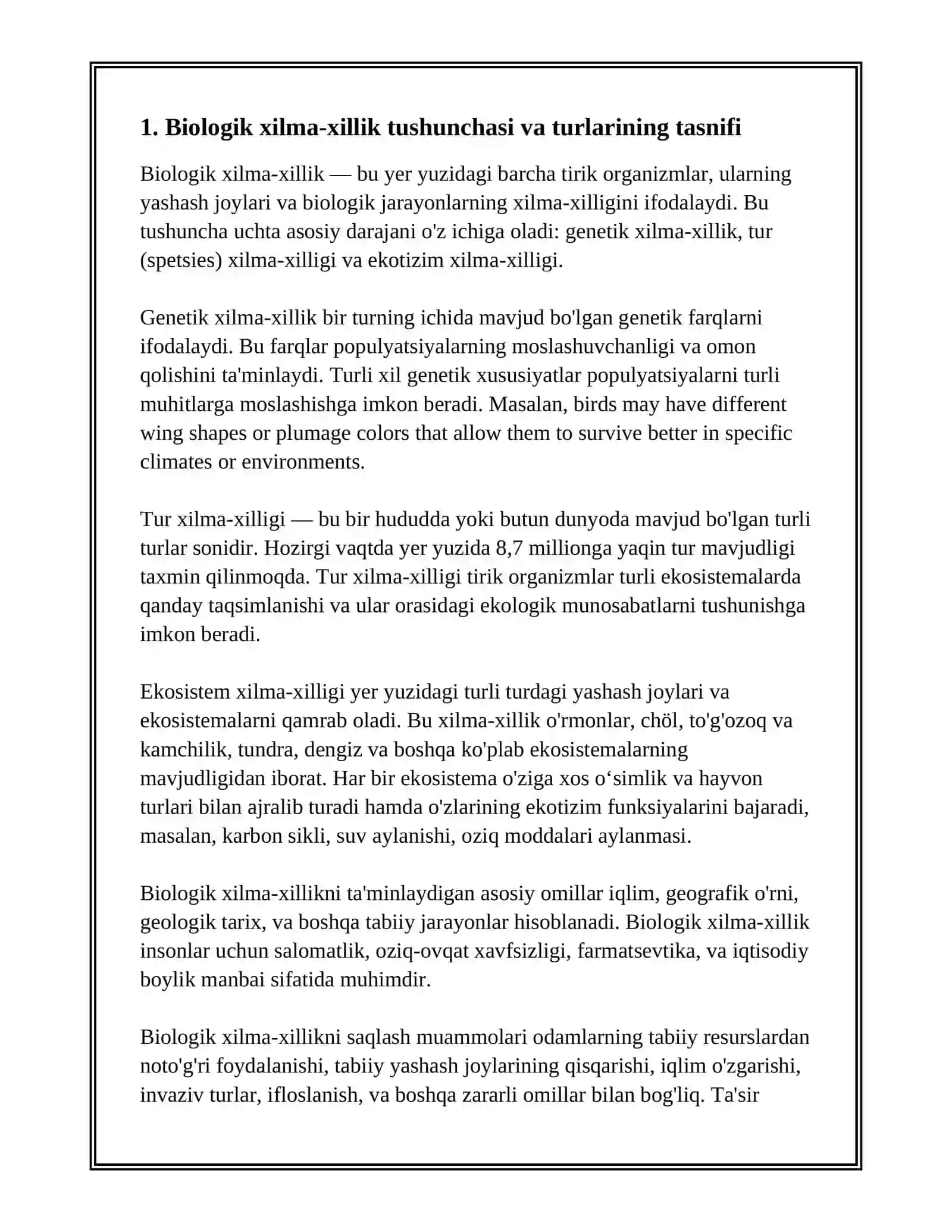 Biologik Xilma-Xillik Asrash Muamolari 3
