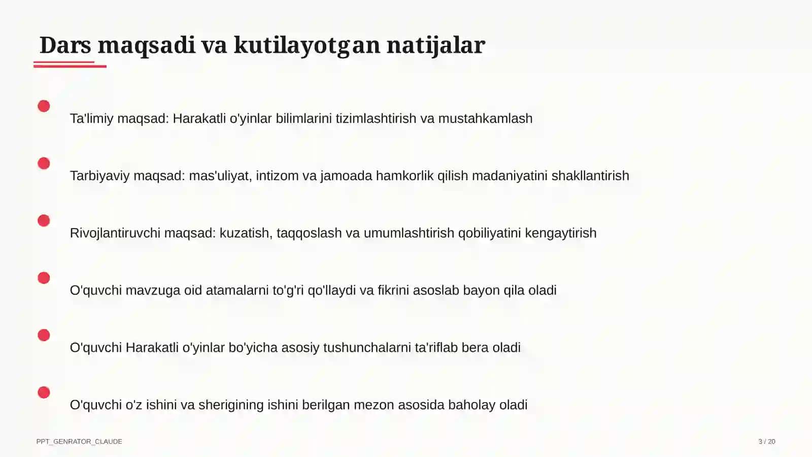 Harakatli o'yinlar (1-sinf) 3