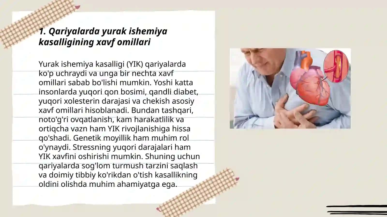 Yurak kasalliklarining kechishi 3