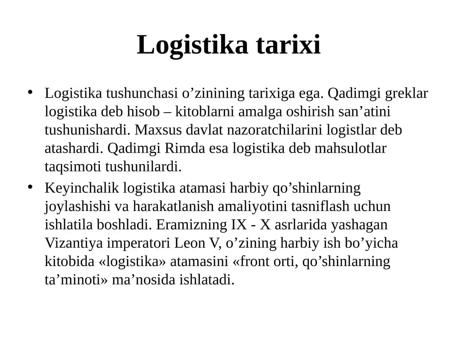 Logistikavatransportiqtisodiyoti fanining uslubi 3