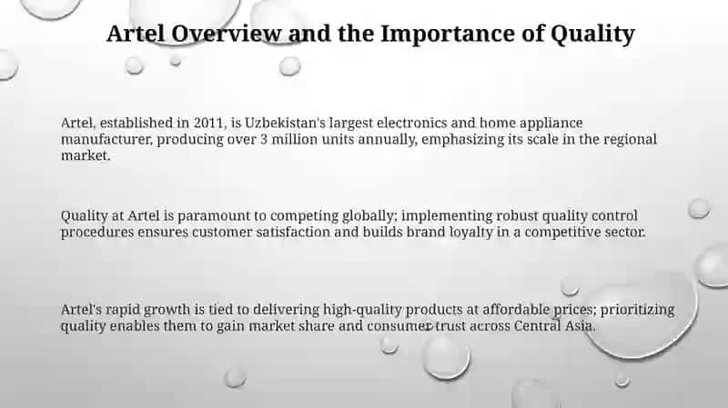 Artel technology ISO 9001 3