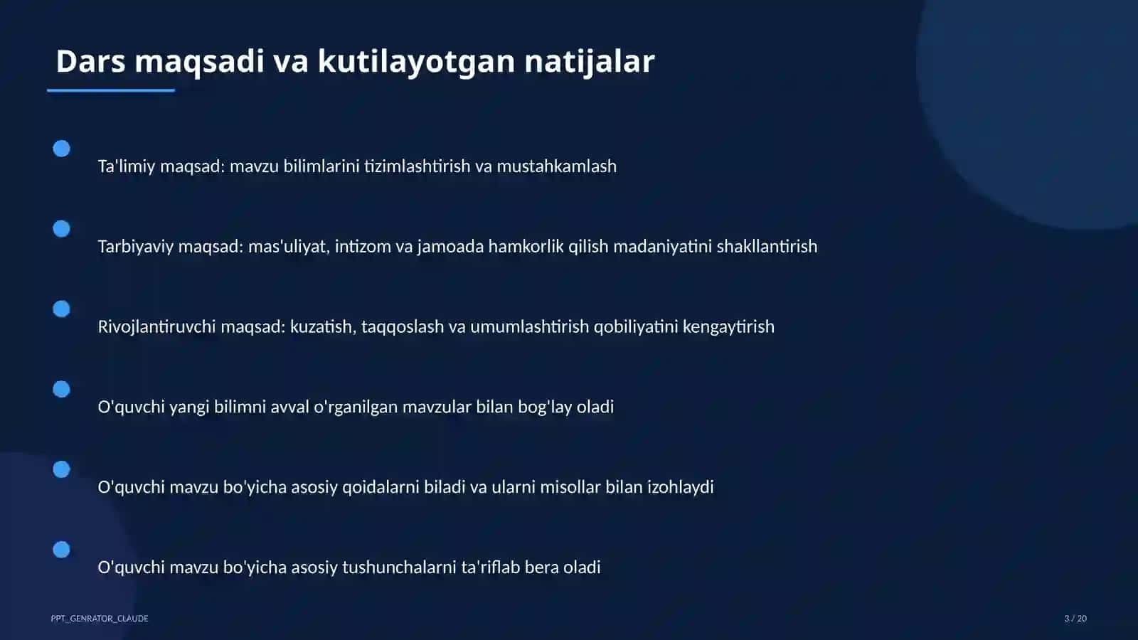 Sinuslar va kosinuslar teoremasi (9-sinf) 3