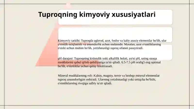 Tuproq va uning xususiyatlari 3
