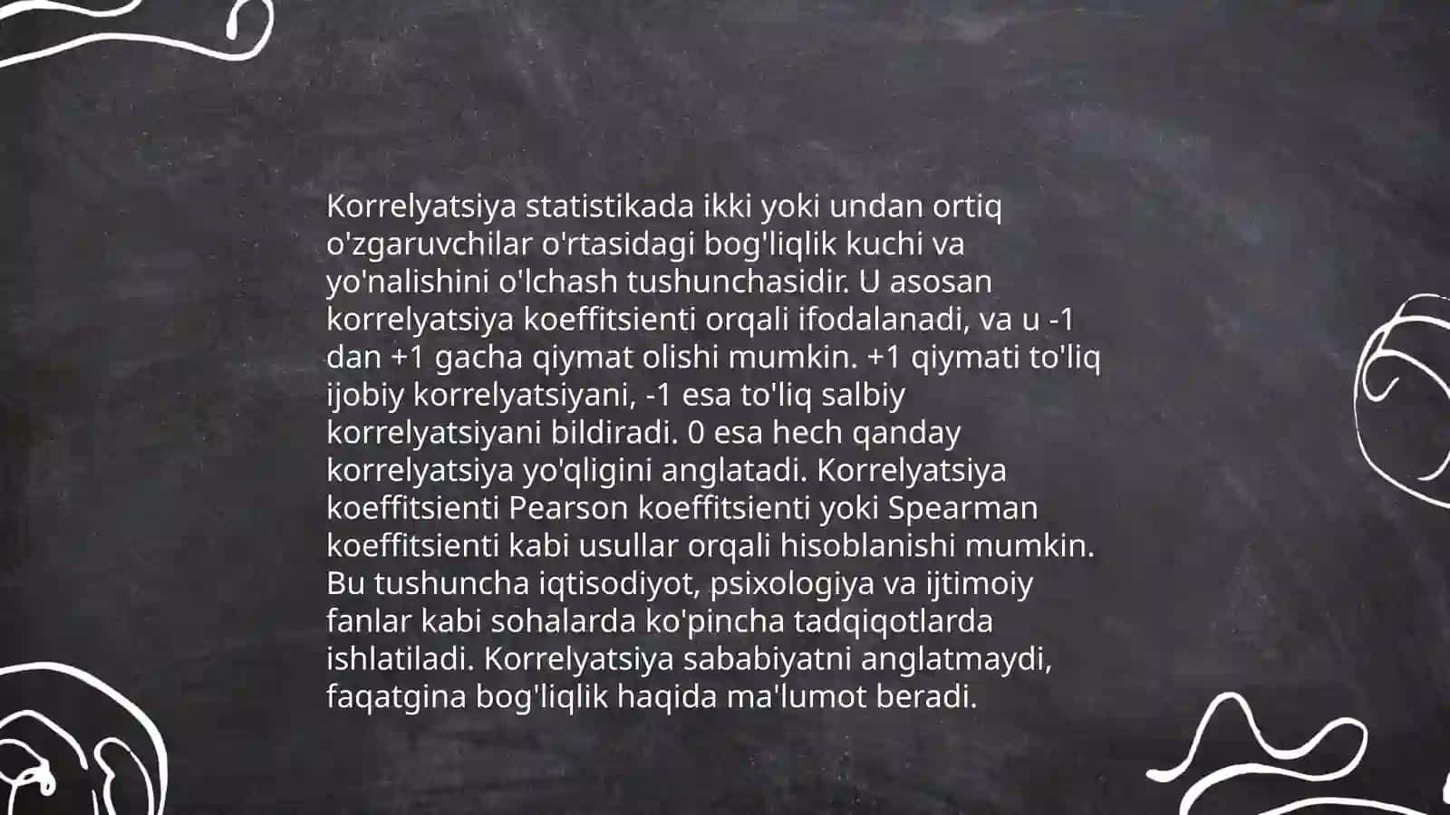 Korrelyatsiya tushunchasi va uning psixalogik tadqoqotlardagi o'rni 3