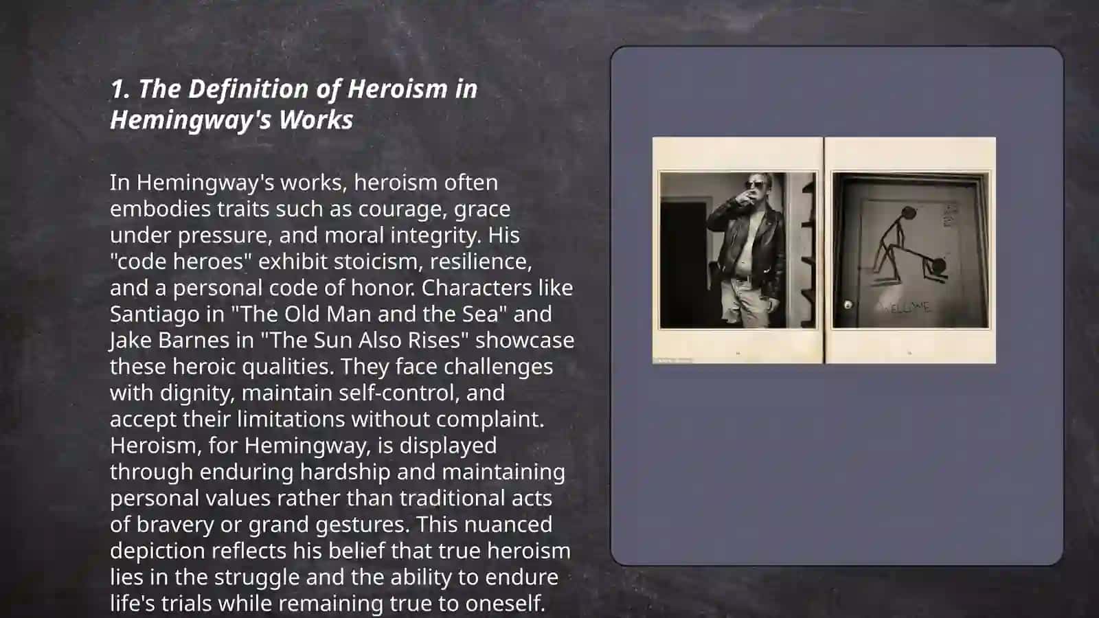 The reflection of heroism in the novels of E.Hemingway 3