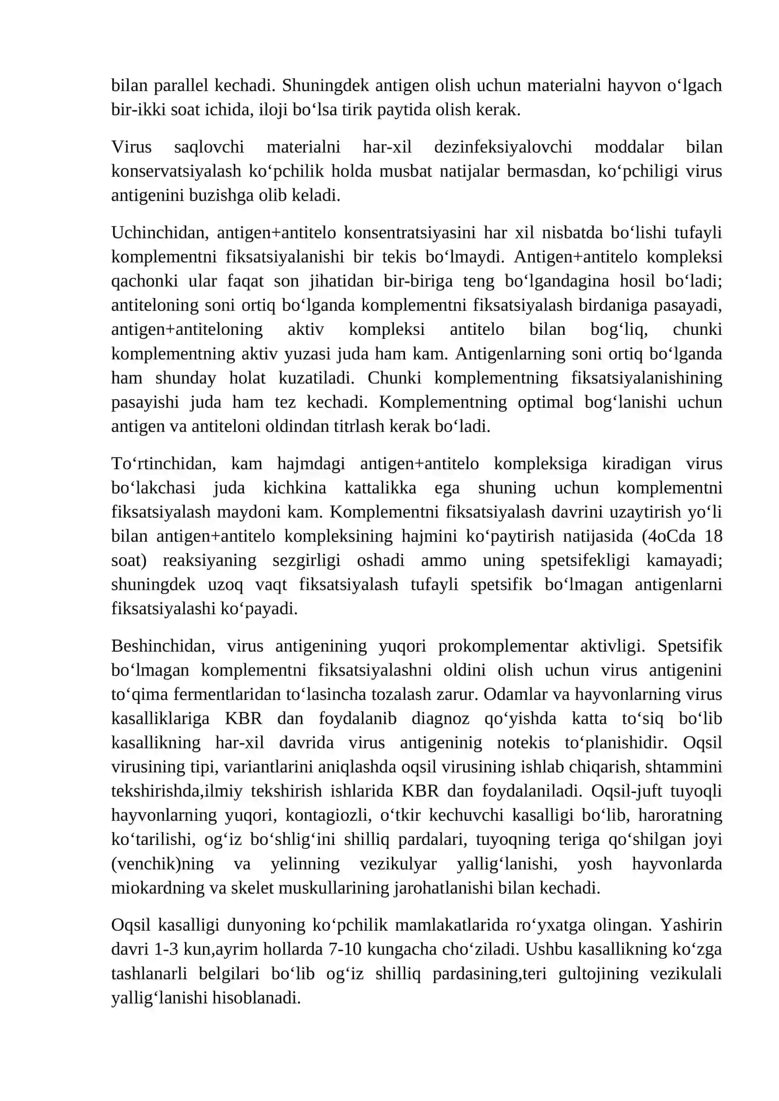 Oqsil kasalligiga laboratoriyada diagnoz qo‘yish mavzusida laboratoriya mashg‘uloti bo‘yicha ishlanma 3