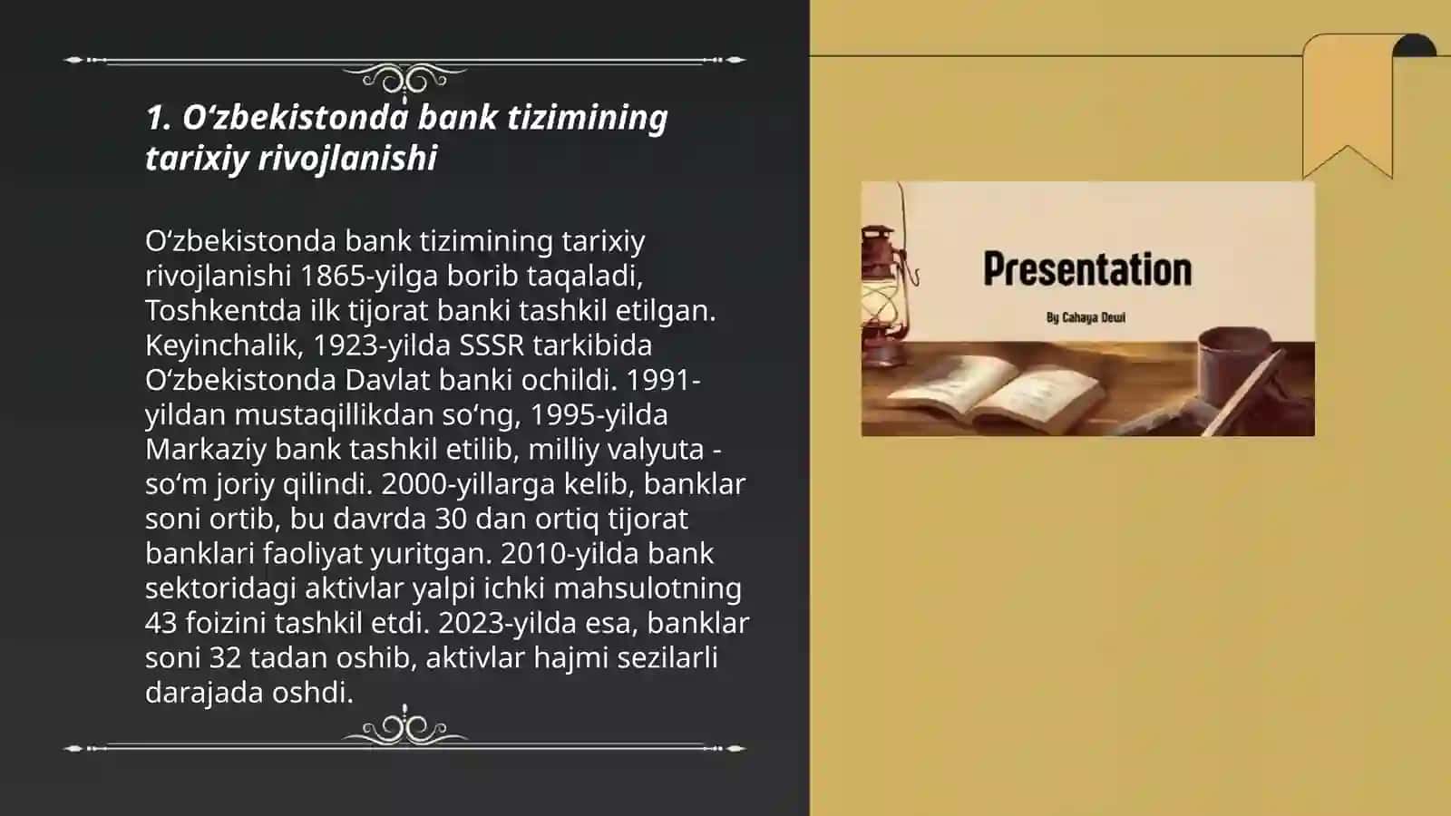 Oʻzbekistonda bank tizimining tarixiy rivojlanishi 3