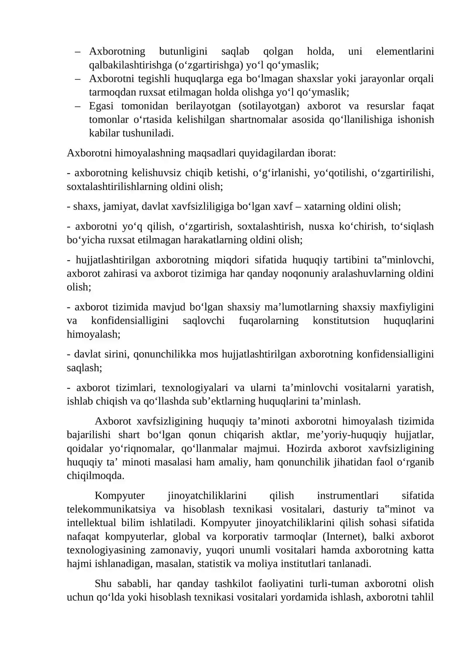 Axborot xavfsizligi tushunchalari 3