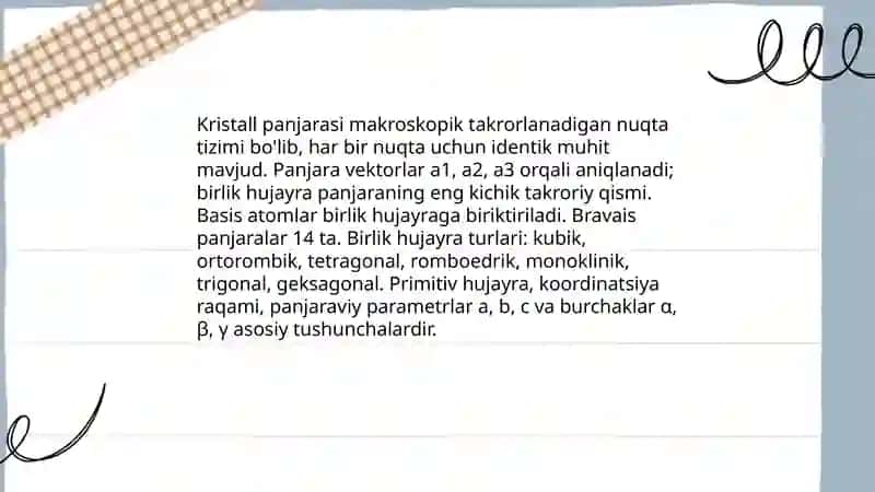 Fazoviy tuzilish va simmetriya.simmetriya operatsiyalari 3