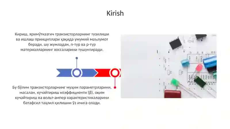 Yarim o'tkazgichli tranzistorlar va ularning turlari 3