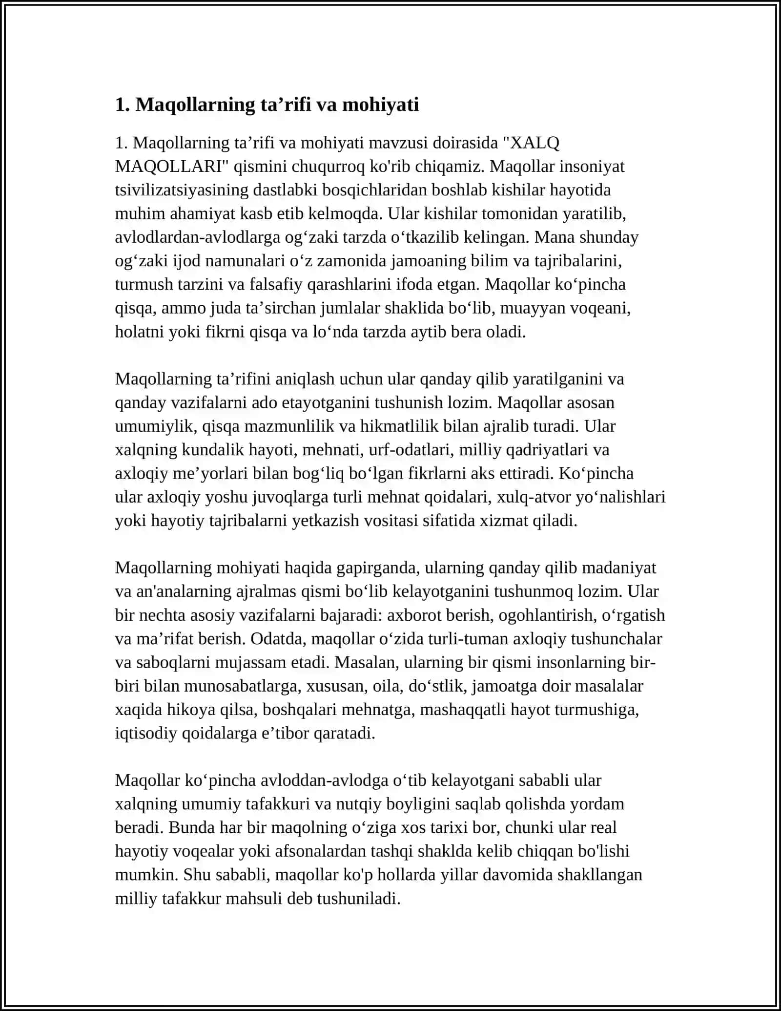 XALQ MAQOLLARI 3