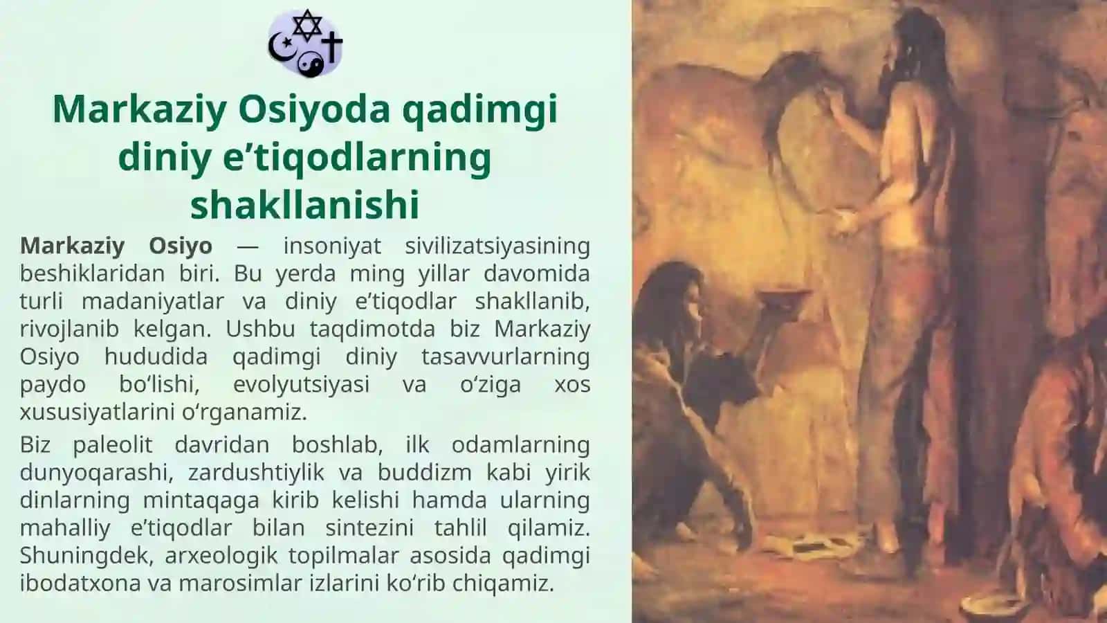 Markaziy Osiyoda qadimgi diniy eʼtiqodlarning shakllanishi 3