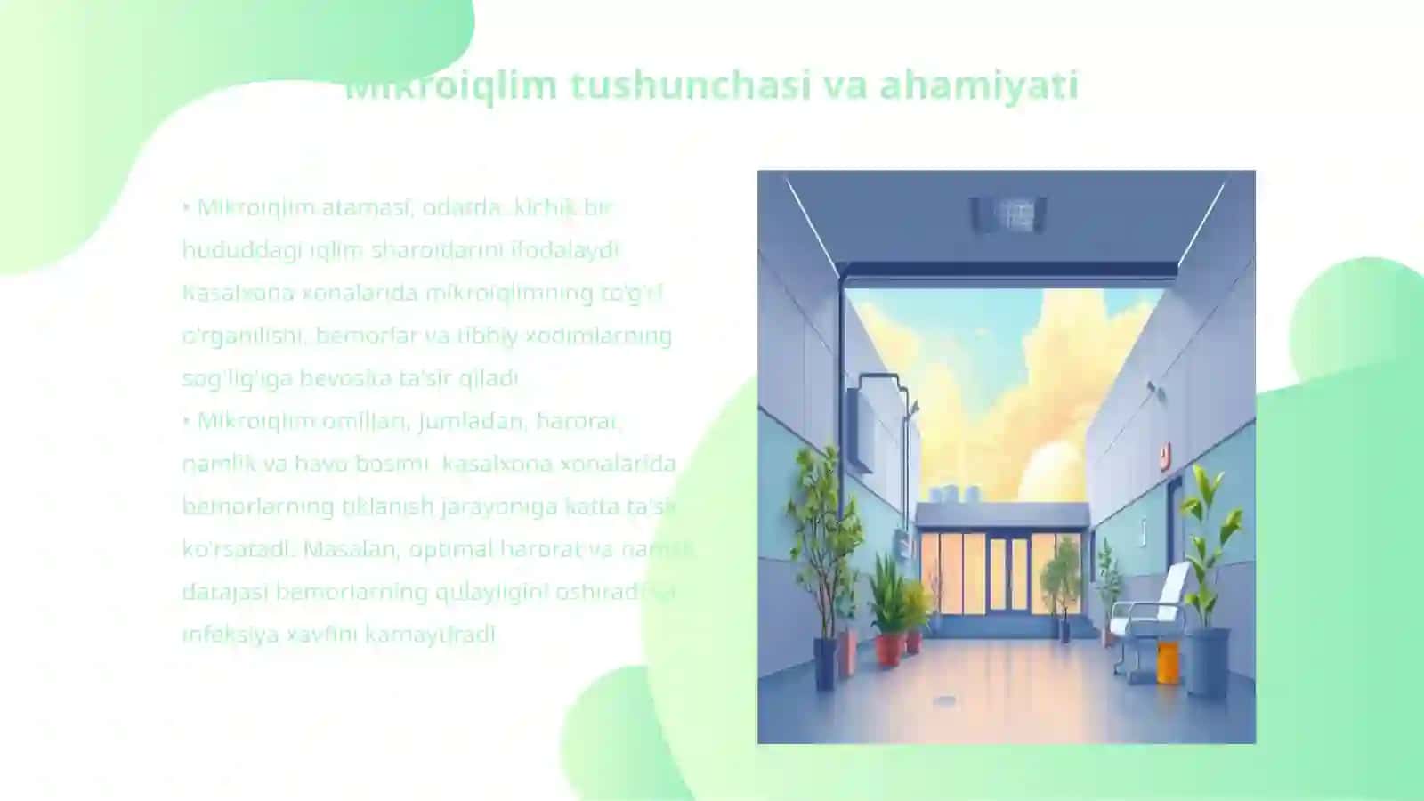 Mikroiqlimni o'rganish va baholash 3